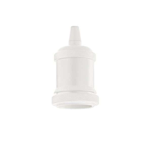 PORTALAMPADA_E27_GHIERA_BIANCO