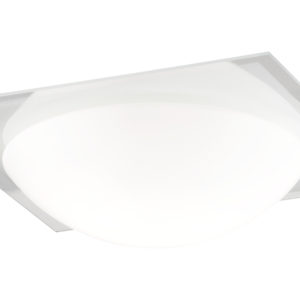 PLAFONIERA VETRO BIANCO SATINATO