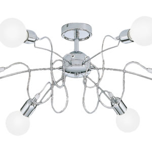 PLAFONIERA IN METALLO CROMATO