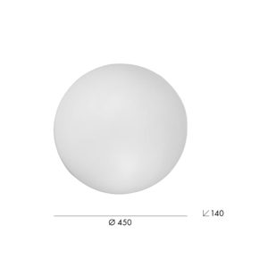 PLAFONIERA IN VETRO SATINATO A LED