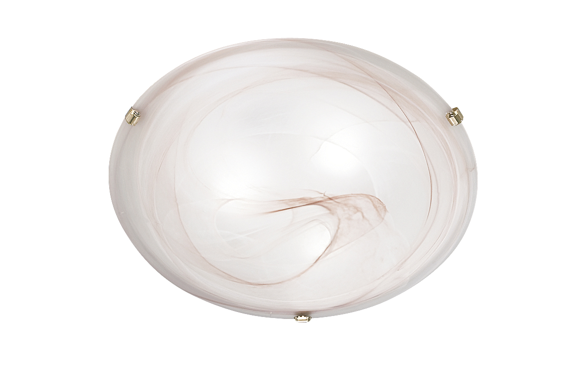 PLAFONIERA CON VETRO ALABASTRO