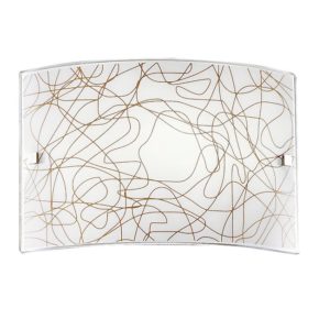 LAMPADA PARETE VETRO DECORATO