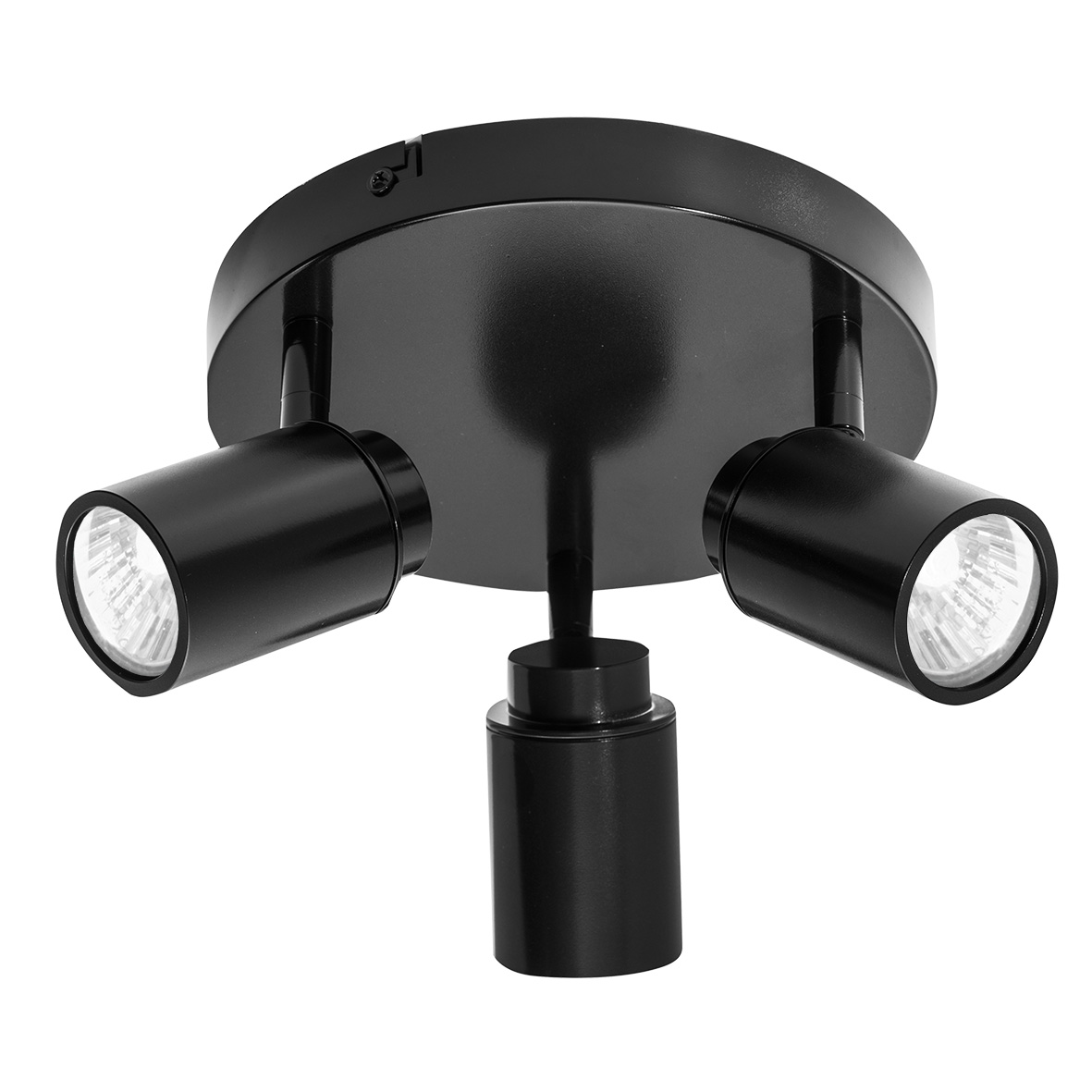 LAMPADA SOFFITTO GU10 NERO 3X35W