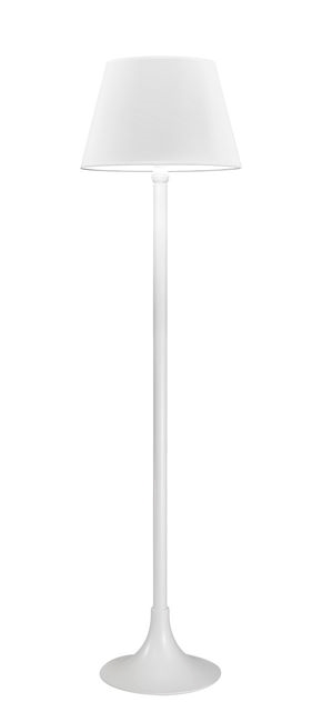 LAMPADA DA TERRA METALLO BIANCO