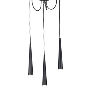 SOPENSIONE METALLO LACCATO 3 LUCI