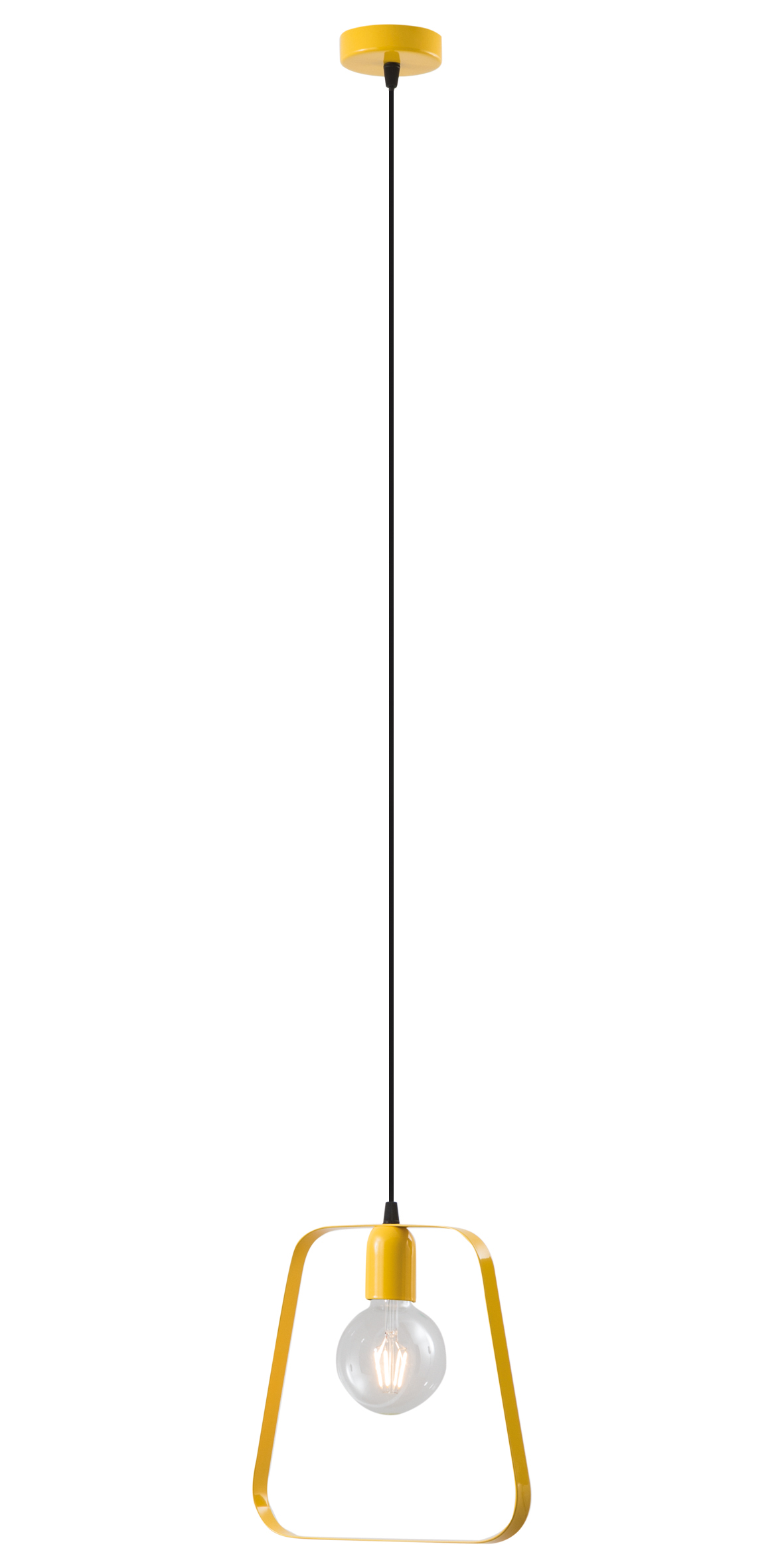 SOSPENSIONE E27 GIALLO 1X75W