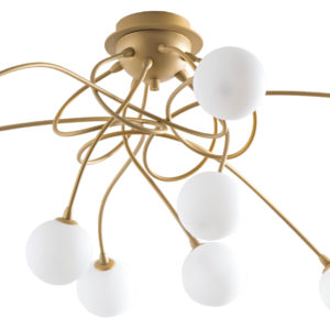 LAMPADA SOFFITTO G9 ORO SAT. 9X33W