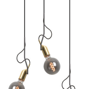 SOSPENSIONE 3XE27 NERO/ OTT. S.