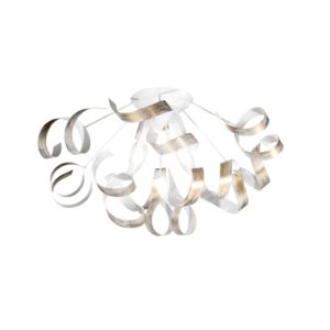 PLAFONIERA METALLO RICCIOLO ARGENTO