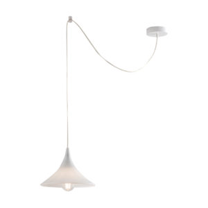 SOSPENSIONE E27  B.SATINATO 1X75W