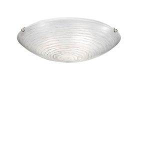 PLAFONIERA CRISTALLO FILI ARGENTO