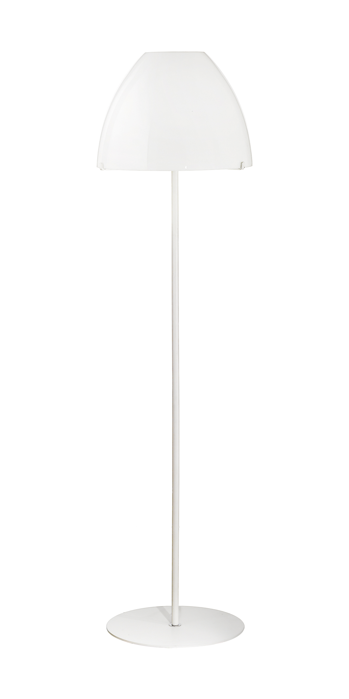 LAMPADA DA TERRA IN VETRO BIANCO LA