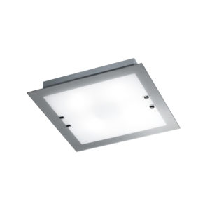 PLAFONIERA VETRO BORDO GRIGIO